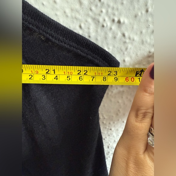 Free People Black Smocked Sleeveless Top Women’s Size M Linen Blend - Picture 9 of 11